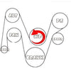 1747 1987-2001 Jeep Cherokee, Comanche, Wagoneer 242/4.0L bomba de agua con cubo de ventilador