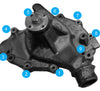 1651i Ford 460 water pump impeller for 9 bolt casting  LSG875I