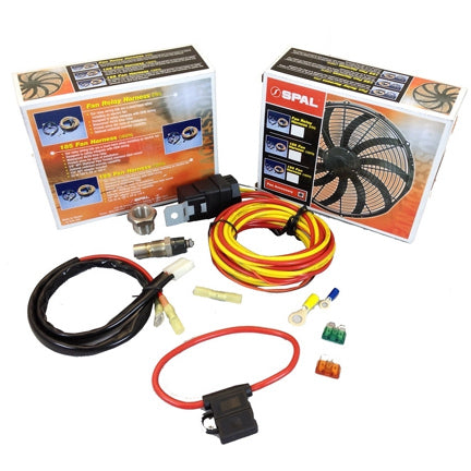 SPAL Electric Fan Wiring Harness Kits 185FH – FlowKooler Hi Flow Waterpumps