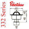 Termostato de manguito balanceado de flujo alto de la serie 332 de Robertshaw