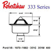 Robertshaw 333 Series hi flow balanced sleeve thermostat